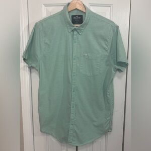 Hollister Men's Mint Green Casual Shirt